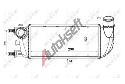 NRF Chladi vzduchu intercooler NRF 30773, 30773