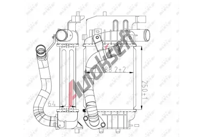 NRF Chladi vzduchu intercooler NRF 30785, 30785