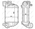 NRF Chladič vzduchu intercooler NRF 30799, 30799