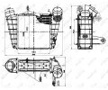 NRF Chladi vzduchu intercooler NRF 30842, 30842
