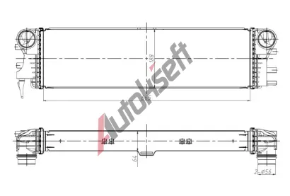 NRF Chladič vzduchu intercooler NRF 309037, 309037  NRF Chladič vzduchu intercooler NRF 309037, 309037