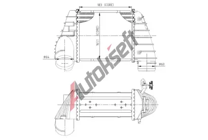 NRF Chladi vzduchu intercooler NRF 309040, 309040