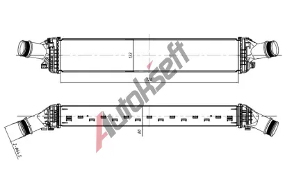 NRF Chladi vzduchu intercooler NRF 309048, 309048