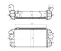 Chladi vzduchu intercooler NRF ‐ NRF 309066