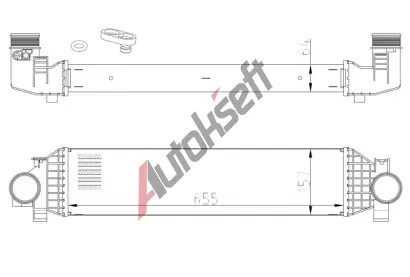 NRF Chladi vzduchu intercooler NRF 309068, 309068