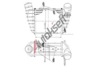 NRF Chladič vzduchu intercooler NRF 309073, 309073 NRF Chladič vzduchu intercooler NRF 309073, 309073