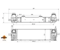 NRF Chladič vzduchu intercooler NRF 309084, 309084