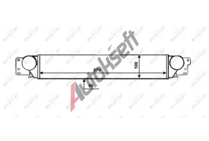 NRF Chladi vzduchu intercooler NRF 309087, 309087