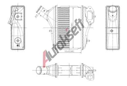 NRF Chladič vzduchu intercooler NRF 309091, 309091 NRF Chladič vzduchu intercooler NRF 309091, 309091
