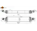 NRF Chladi vzduchu intercooler NRF 309101, 309101