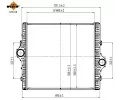 NRF Chladič vzduchu intercooler NRF 309108, 309108