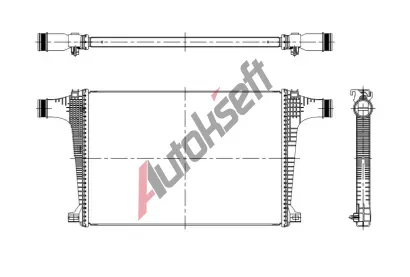 NRF Chladi� vzduchu intercooler NRF 309121, 309121