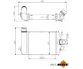 NRF Chladi� vzduchu intercooler NRF 309125, 309125