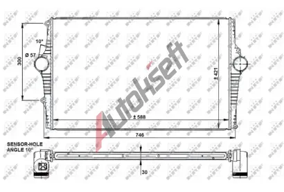 NRF Chladi vzduchu intercooler NRF 30931, 30931