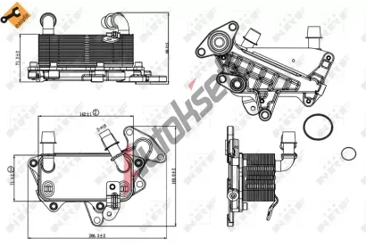 NRF Chladi oleje automatick pevodovky EASY FIT NRF 31264, 31264