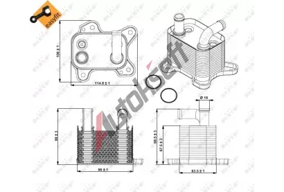 NRF Chladi oleje automatick pevodovky EASY FIT NRF 31342, 31342