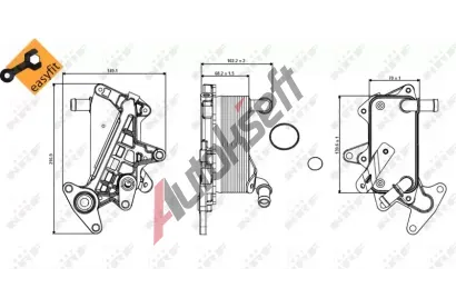 NRF Chladi oleje automatick pevodovky EASY FIT NRF 31357, 31357