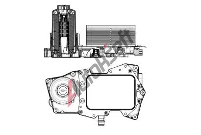 NRF Pouzdro olejového filtru NRF 31827, 31827 NRF Pouzdro olejového filtru NRF 31827, 31827