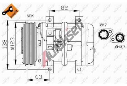 NRF Kompresor klimatizace NRF 32112G, 32112G