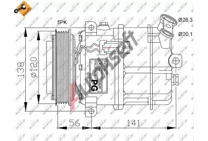 NRF Kompresor klimatizace NRF 32117G, 32117G