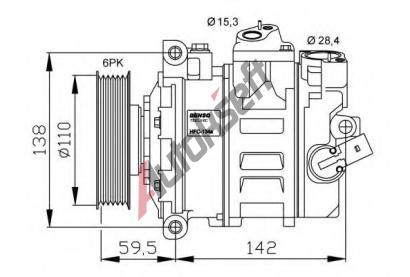 NRF Kompresor klimatizace NRF 32146G, 32146G