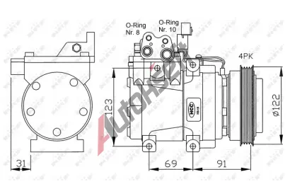 NRF Kompresor klimatizace NRF 32200G, 32200G