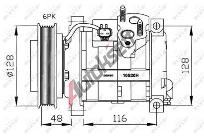 NRF Kompresor klimatizace NRF 32203G, 32203G