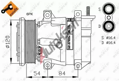 NRF Kompresor klimatizace EASY FIT NRF 32220, 32220