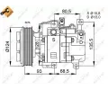 NRF Kompresor klimatizace ‐ NRF 32408