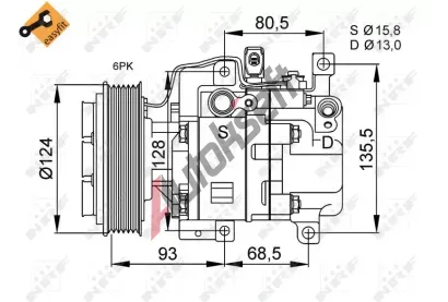 NRF Kompresor klimatizace NRF 32408, 32408