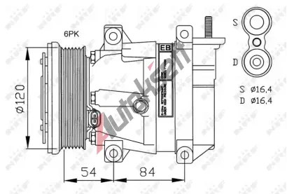 NRF Kompresor klimatizace NRF 32484G, 32484G