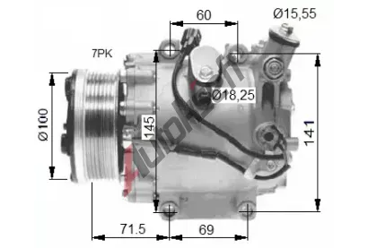 NRF Kompresor klimatizace NRF 32491, 32491