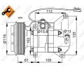 NRF Kompresor klimatizace EASY FIT NRF 32687, 32687