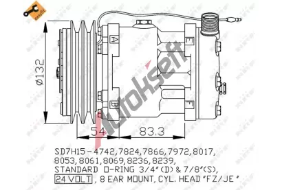 NRF Kompresor klimatizace EASY FIT NRF 32769, 32769