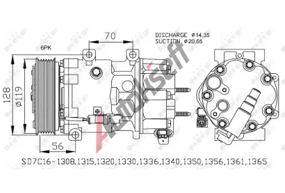 NRF Kompresor klimatizace NRF 32772, 32772