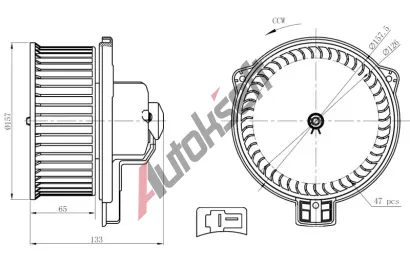 NRF Vnitřní ventilátor NRF 34291, 34291 NRF Vnitřní ventilátor NRF 34291, 34291