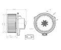 NRF Vnitn ventiltor NRF 34304, 34304