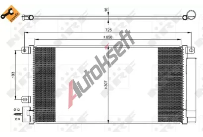 NRF Kondenztor klimatizace NRF 350067, 350067