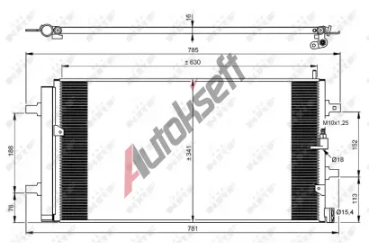 NRF Kondenztor klimatizace NRF 350069, 350069
