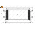 Kondenz�tor klimatizace&nbsp;NRF&nbsp;&dash;&nbsp;NRF 350074