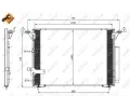 NRF Kondenztor klimatizace NRF 350076, 350076