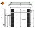 Kondenztor klimatizace NRF ‐ NRF 350080