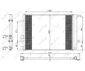 NRF Kondenztor klimatizace ‐ NRF 350095