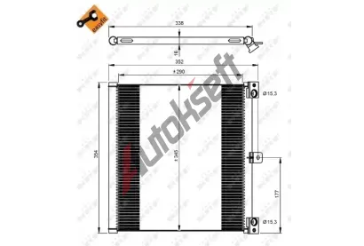 NRF Kondenztor klimatizace NRF 350203, 350203