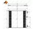 Kondenztor klimatizace NRF ‐ NRF 350204
