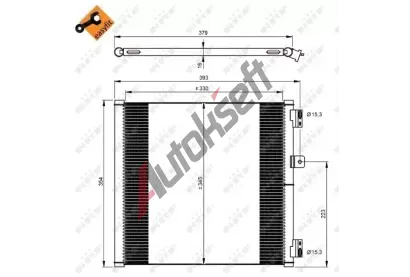 NRF Kondenzátor klimatizace NRF 350204, 350204 NRF Kondenzátor klimatizace NRF 350204, 350204