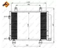 Kondenztor klimatizace NRF ‐ NRF 350208