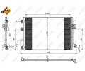 Kondenztor klimatizace NRF ‐ NRF 350210