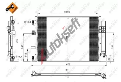 NRF Kondenztor klimatizace EASY FIT NRF 350210, 350210