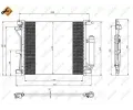 NRF Kondenztor klimatizace EASY FIT NRF 350226, 350226